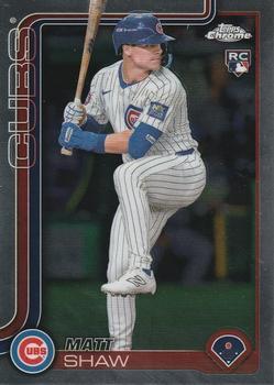 Matt Shaw 2025 Topps Chrome rookie card