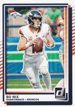 Bo Nix 2025 Donruss card Denver Broncos