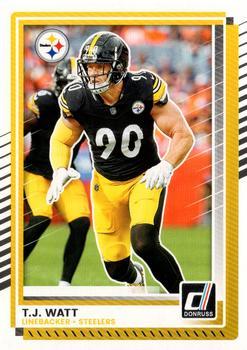 TJ Watt 2025 Donruss card Pittsburgh Steelers
