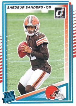 Shedeur Sanders 2025 Donruss card Cleveland Browns