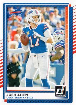 Josh Allen 2025 Donruss card Buffalo Bills
