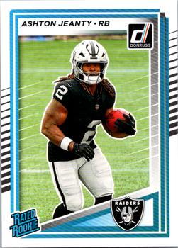 Ashton Jeanty 2025 Donruss card Las Vegas Raiders