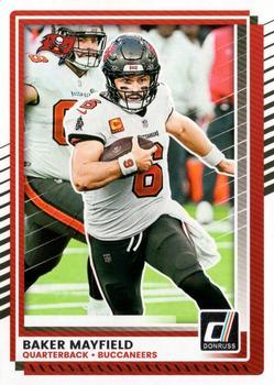 Baker Mayfield 2025 Donruss card Tampa Bay Buccaneers