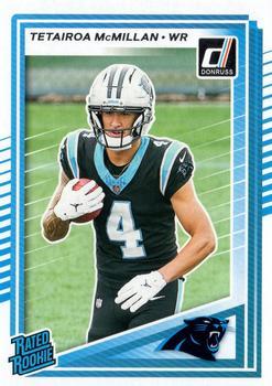 Tetairoa McMillan 2025 Donruss card Carolina Panthers