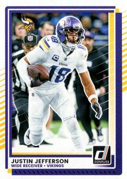 Justin Jefferson 2025 Donruss card Minnesota Vikings