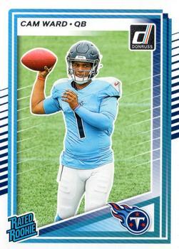 Cam Ward 2025 Donruss card Tennessee Titans